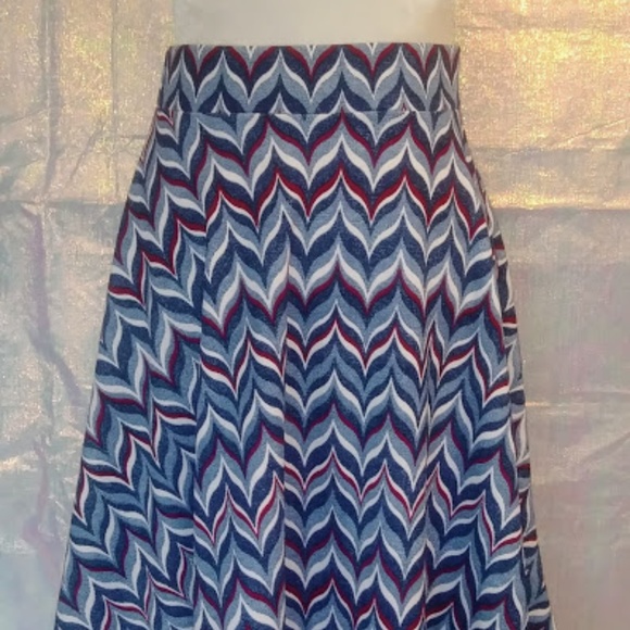 Tiffany & Grey Dresses & Skirts - Tiffany and Grey Blue/Multi Trumpet Skirt